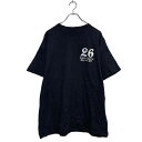【中古】【古着】 FIRE HOUSE 半袖 プリントTシャツ XL ブラック ビッグサイズ クルーネック バックプリント スケルトン 古着卸 アメリカ仕入 a...