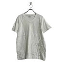 【中古】【古着】 Reebok 半袖 無地 Tシャツ L ホワイト リーボック Vネック 古着卸 アメリカ仕入 a603-6272