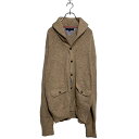 【中古】【古着】 TOMMY HILFIGER ニット セーター カーディガン XL ベージュ トミーヒルフィガー ビッグサイズ 2ポケット 古着卸 アメリカ仕入 a603-6358(4)