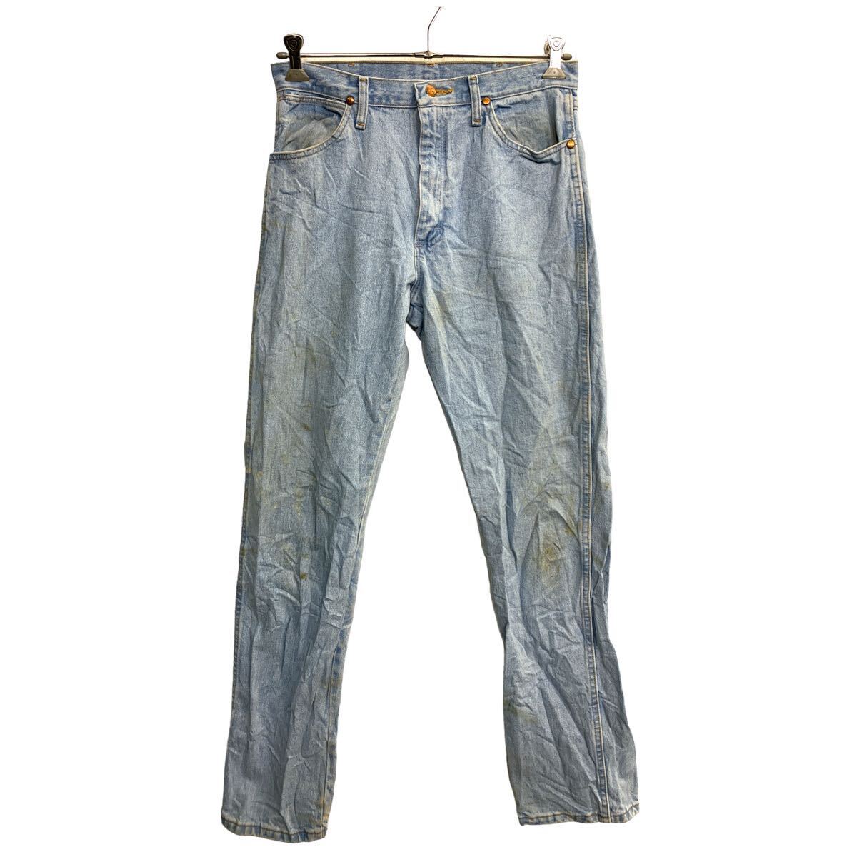 【中古】【古着】 Wrangler カウボーイ ロングパンツ W31 ラングラー ライトブルー コットン 古着卸 アメリカ仕入 2403-905