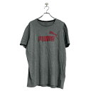【中古】【古着】 PUMA 半袖 プリント Tシャツ L グレー プーマ 古着卸 アメリカ仕入 a603-6368