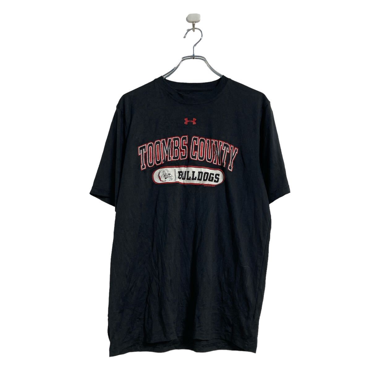 Rakuten - 【中古】【古着】 UNDER ARMOUR 半袖 プリント Tシャツ M ブラック アンダーアーマー ブルドッグ 古着卸 アメリカ仕入 a603-6383