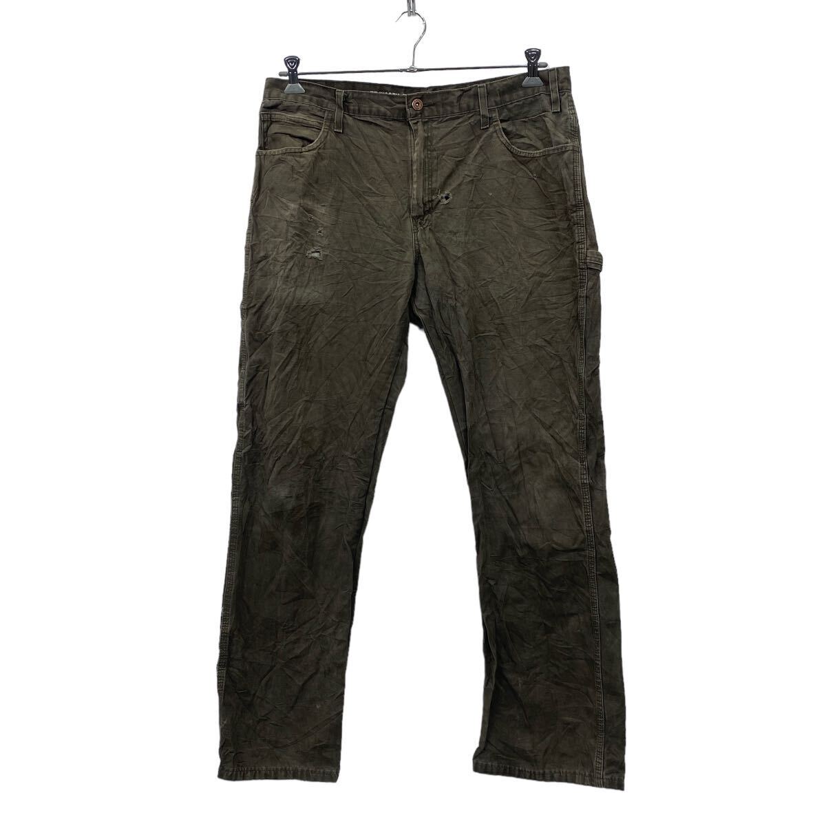 【中古】【古着】 Dickies ワーク・ペインターパンツ W34 ディッキーズ グレー 古着卸 アメリカ仕入 2403-1022
