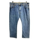  Levi's 501 デニムパンツ W38 リーバイス ボタンフライ ビッグサイズ ブルー コットン 古着卸 アメリカ仕入 2403-975