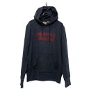 【中古】【古着】 Levi's ロゴ スウェット パーカー S レディース グレー ブルーグレー レッド 裏起毛 プルオーバー 古着卸 アメリカ仕入 a603-...