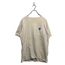 【中古】【古着】 Carhartt 半袖 ロゴ Tシャツ L~ カーハット イエロー ポケット 古着卸 アメリカ仕入 a603-6792