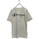 【中古】【古着】 Champion 半袖 ロゴTシャツ S オフホワイト チャンピオン クルーネック 迷彩プリント 袖ロゴ 古着卸 アメリカ仕入 a603-68...