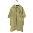 【中古】【古着】 NAUTICA 半袖 ポロシャツ XL ライトイエロー ノーティカ ビッグサイズ 鹿子 ワンポイントロゴ 古着卸 アメリカ仕入 a603-68...