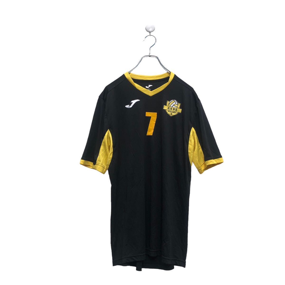 【中古】【古着】 半袖 プリント Tシャツ レディース L ブラック イエロー バレーボール スポーツ バックプリント 古着卸 アメリカ仕入 a603-6848