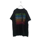 【中古】【古着】 THE TERRY FOX 半袖 ロゴ Tシャツ L ザテリーフォックス ブラック 多色 文字 バックプリント 古着卸 アメリカ仕入 a603...