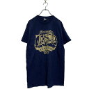 【中古】【古着】 GILDAN 半袖 プリントTシャツ M ネイビー ギルダン クルーネック 2021 フェスティバル バックプリント 古着卸 アメリカ仕入 a...