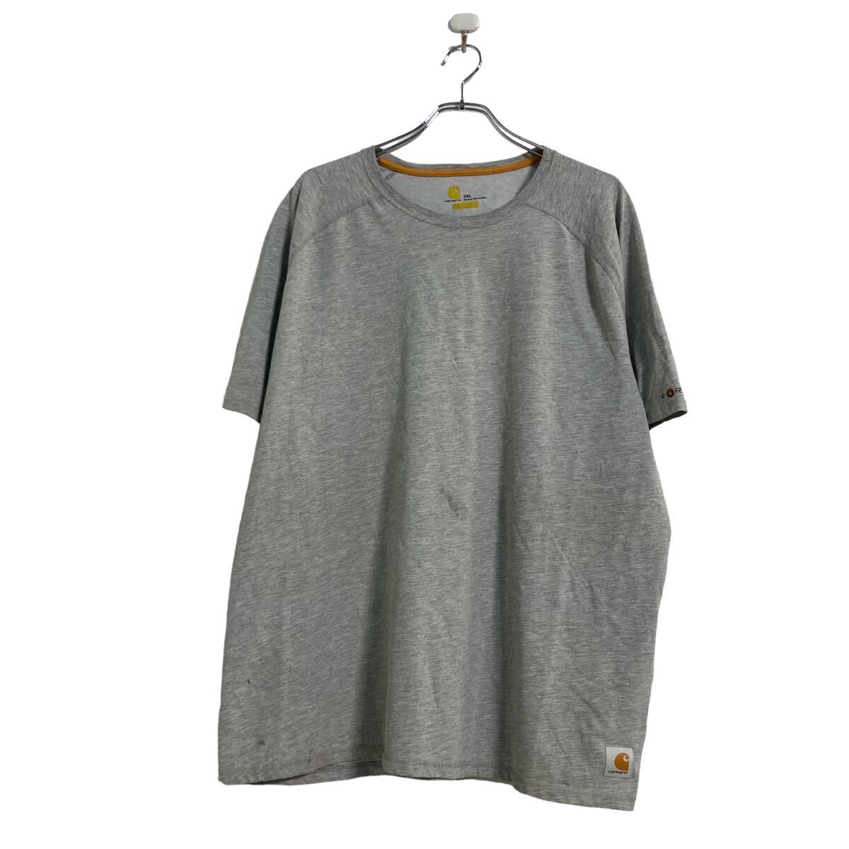 【中古】【古着】 carhartt 半袖 無地 Tシャツ 2XL グレー カーハート ビッグサイズ 古着卸 アメリカ仕入 a604-5034