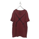 【中古】【古着】 HEROES&HEATHENS 半袖 プリント Tシャツ XL ダークレッド ブラック ビッグサイズ 古着卸 アメリカ仕入 a604-5050