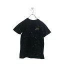 【中古】【古着】 NIKE 半袖 ロゴ Tシャツ キッズ L ナイキ ブラック ゴールド バックプリント 古着卸 アメリカ仕入 a604-5186