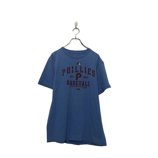 【中古】【古着】 Majestic 半袖 プリント Tシャツ M マジェスティック ブルー レッド 野球 古着卸 アメリカ仕入 a604-5228 【中古】【古着】 Majestic 半袖 プリント Tシャツ M マジェスティック ブルー レッド 野球 古着卸 アメリカ仕入 a604-5228