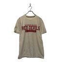 【中古】【古着】 NIKE 半袖 ロゴ Tシャツ ナイキ S ライトイエロー レッド クルーネック プリント 古着卸 アメリカ仕入 a604-5434