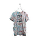 【中古】【古着】 BROKEN PROMISES 半袖 タイダイ Tシャツ ブロークンプロミス XS プリント ホワイト ブルー ピンク 古着卸 アメリカ仕入 a604-5437