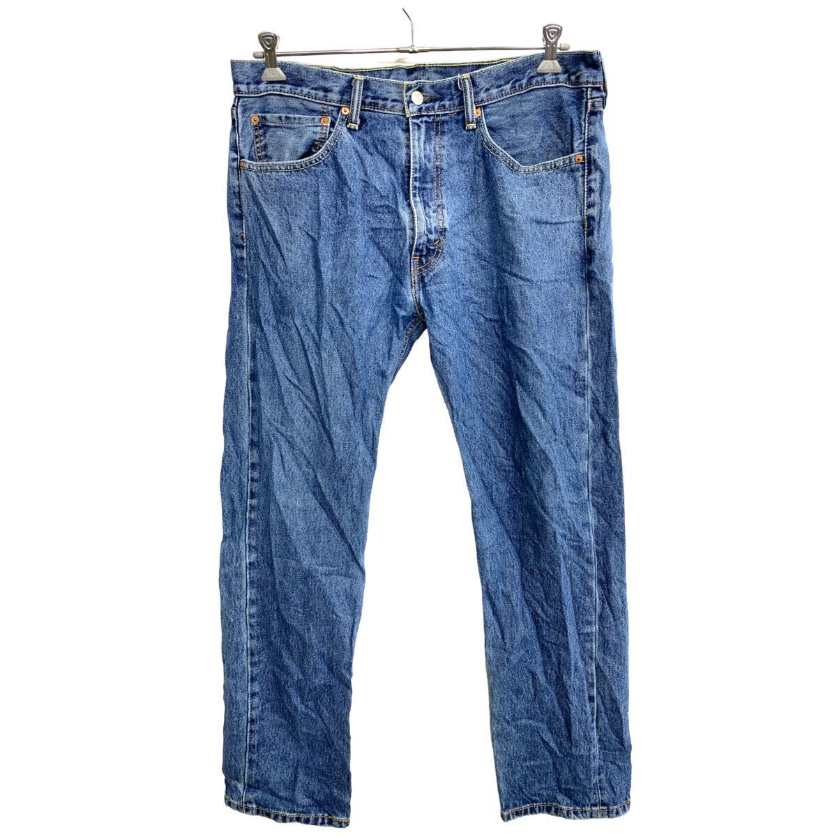 【中古】【古着】 Levi's 505 デニムパンツ W36 リーバイス レギュラーフィット ビッグサイズ インディゴ コットン 古着卸 アメリカ仕..