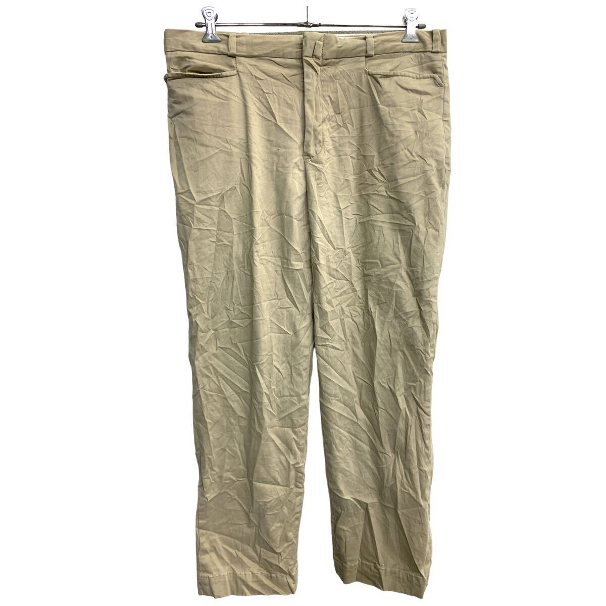 【中古】【古着】 POLO RALPH LAUREN スラックス W38 ポロラルフローレン ビッグサイズ ベージュ 古着卸 アメリカ仕入 2404-435