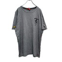 【中古】【古着】 PUMA×Ferrari 半袖 プリントTシャツ XXLサイズ ビッグサイズ ロゴTシャツ グレー 古着卸 アメリカ仕入 a604-5534