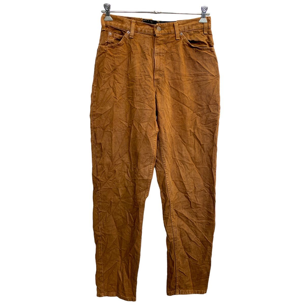 【中古】【古着】 Levi's 560 デニムパンツ W33 リーバイス ルーズフィット オレンジタブ ブラウン コットン USA製 古着卸 アメリカ仕入 2404-494