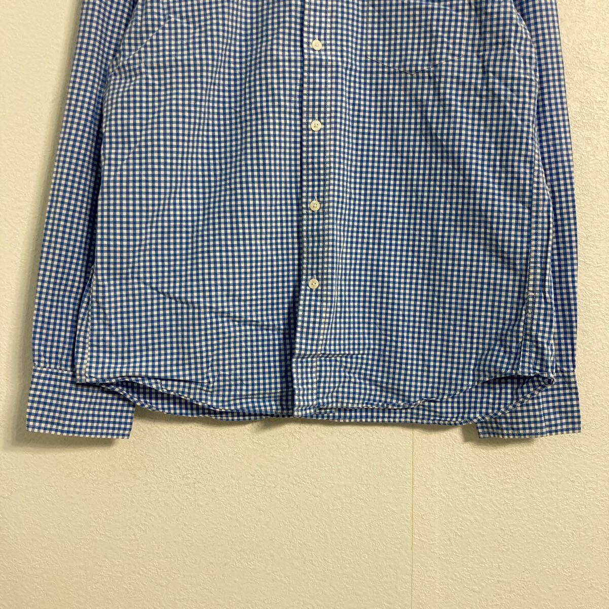 ����šۡڸ���� J.CREW Ĺµ �����å� ����� L �֥롼 �ۥ磻�� ���������롼 �ܥ�������� ���󥬥�����å� ���岷 ����ꥫ���� a604-5679