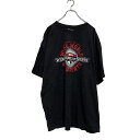 【中古】【古着】 Champion 半袖 プリントTシャツ 2XL ブラック チャンピオン ビッグサイズ クルーネック WORLD OF SPORTS 古着卸 ...
