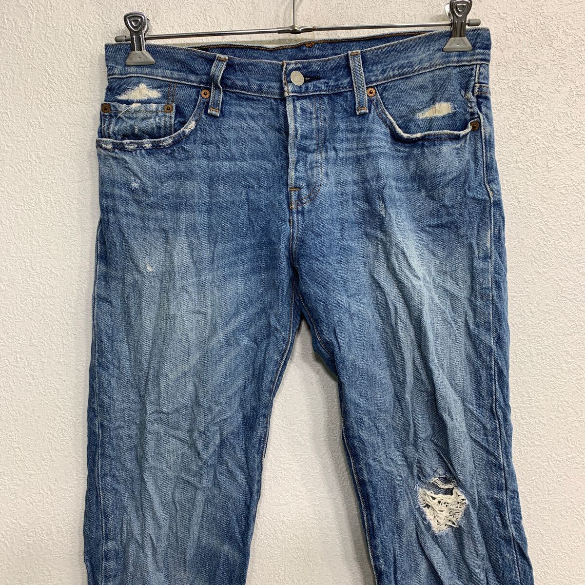 【中古】【古着】 Levi's 501 CT デニムパンツ W27 リーバイス ボタンフライ ブルー コットン メキシコ製 古着卸 アメリカ仕入 2404-496