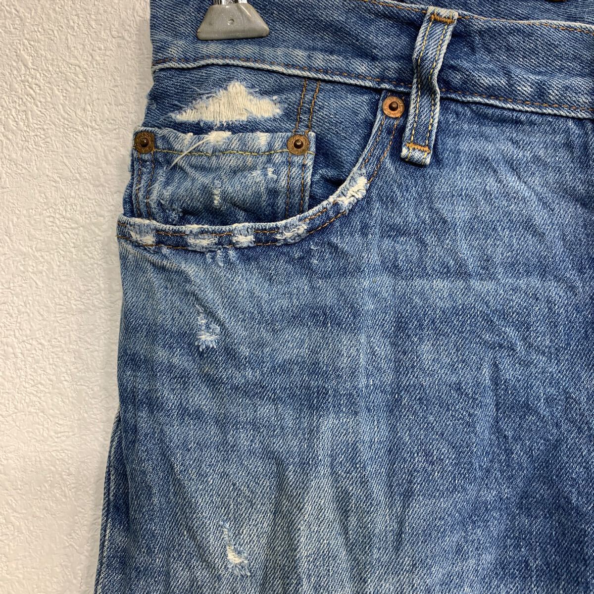 【中古】【古着】 Levi's 501 CT デニムパンツ W27 リーバイス ボタンフライ ブルー コットン メキシコ製 古着卸 アメリカ仕入 2404-496