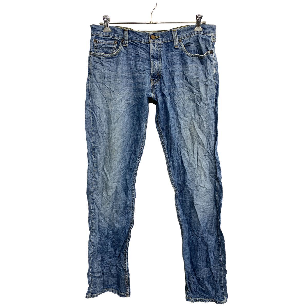 【中古】【古着】 Levi's 514 デニムパンツ W36 リーバイス スリムストレート ビッグサイズ ブルー コットン メキシコ製 古着卸 アメリカ仕入 2404-565