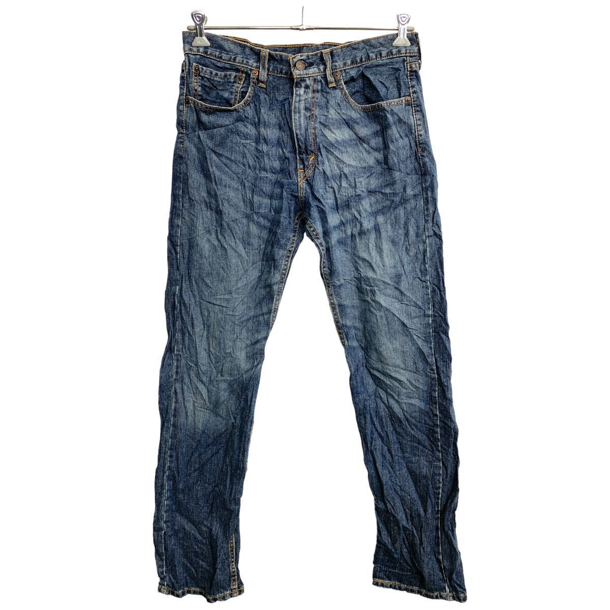 【中古】【古着】 Levi's 505 デニムパンツ W32 リーバイス レギュラーフィット インディゴ コットン メキシコ製 古着卸 アメリカ仕入 2404-570
