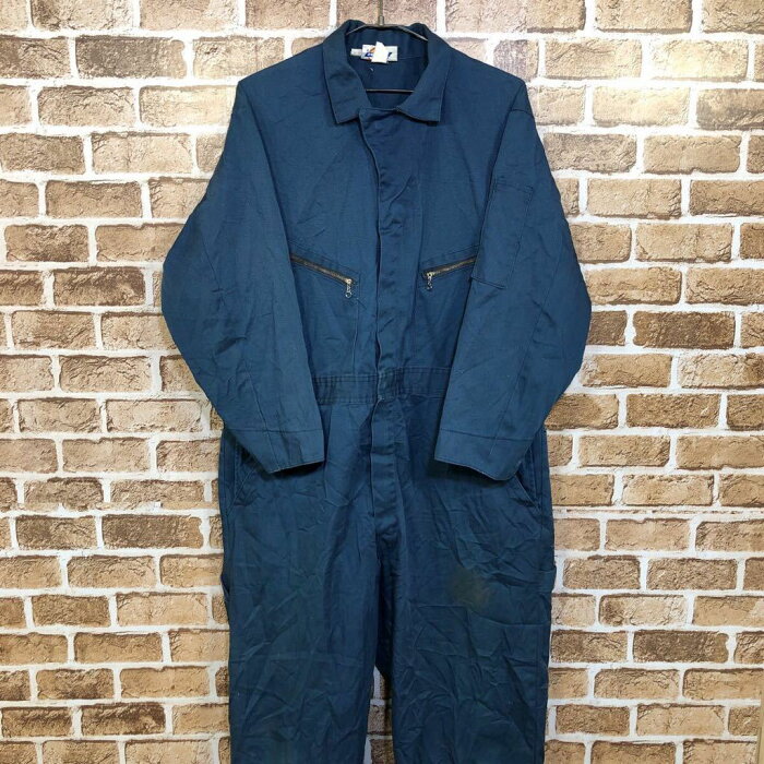 古着卸 アメリカ仕入 ビッグサイズ Dickies W43 サイズ表記 46 ツナギ ネイビー t204-4221