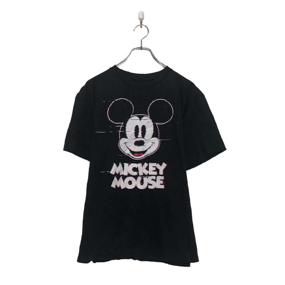 【中古】【古着】 Disney 半袖 ロゴ Tシャツ ディズニー XL ブラック キャラクター ミッキー ビッグサイズ 古着卸 アメリカ仕入 a604-6036