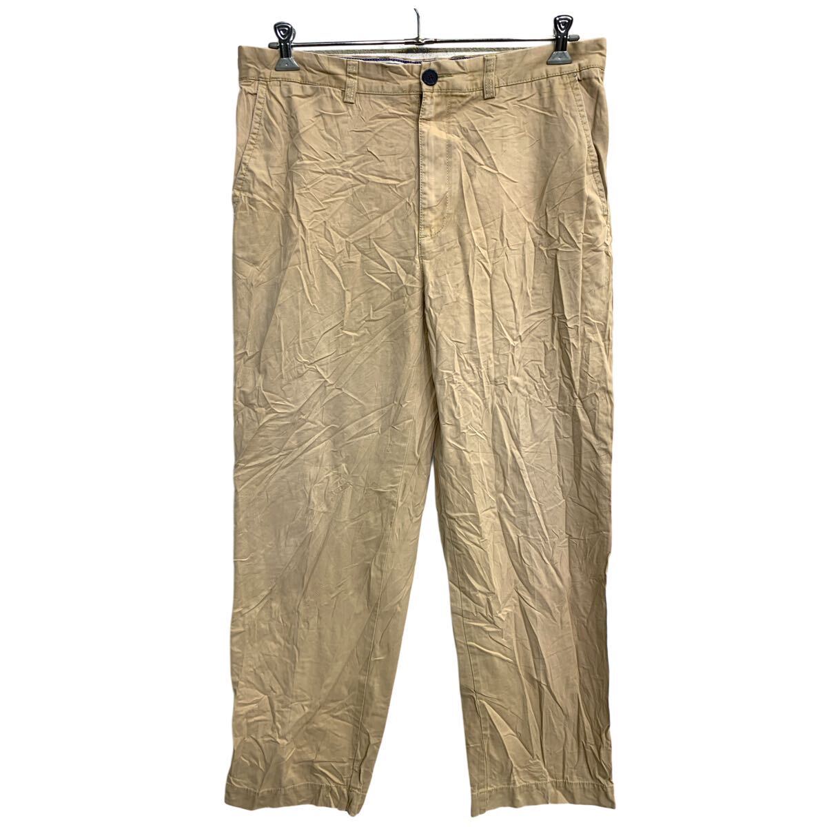 【中古】【古着】 TOMMY HILFIGER チノパン W36 トミーヒルフィガー ビッグサイズ ベージュ 古着卸 アメリカ仕入 2404-701