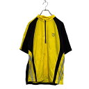 【中古】【古着】 movement 半袖 サイクルジャージ S ~ イエロー ブラック ハーフジップ 古着卸 アメリカ仕入 a604-6238