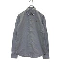 【中古】【古着】 RALPH LAUREN 長袖 無地シャツ XS ライトブルー ラルフローレン ボタンダウン カスタムフィット ロゴ 古着卸 アメリカ仕入 a...