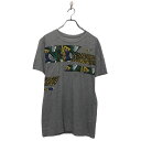 【中古】【古着】 NIKE 半袖 ロゴ Tシャツ ナイキ S グレー イエロー ドライフィット プリント クルーネック 古着卸 アメリカ仕入 a604-6484(4)