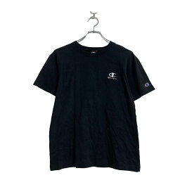 【中古】【古着】 Champion 半袖 ロゴ Tシャツ キッズ XL 160ブラック チャンピオン ワンポイントロゴ 刺繍 古着卸 アメリカ仕入 a604-6533