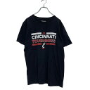 【中古】【古着】 adidas 半袖 プリントTシャツ M ブラック アディダス クルーネック 古着卸 アメリカ仕入 a604-6593