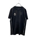 【中古】【古着】 adidas 半袖 ロゴTシャツ M ブラック アディダス クルーネック クライマライト パイピング 切替 古着卸 アメリカ仕入 a604-6...
