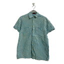 【中古】【古着】 Levi's 半袖 チェック シャツ S ホワイト ライトブルー リーバイス 2ポケット 古着卸 アメリカ仕入 a604-6613