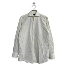 【中古】【古着】 BOSS 長袖 無地シャツ M ホワイト ボス シンプル 古着卸 アメリカ仕入 a604-6619