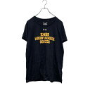 【中古】【古着】 UNDER ARMOUR 半袖 プリントTシャツ M ブラック イエロー アンダーアーマー クルーネック サッカー 古着卸 アメリカ仕入 a6...