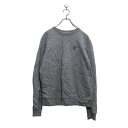 【中古】【古着】 FILA ロゴ スウェット トレーナー フィラ S グレー シンプル Vガゼット 裏起毛 プルオーバー 古着卸 アメリカ仕入 a604-675...