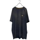 【中古】【古着】 carhartt 半袖 ロゴ Tシャツ XL グレー 色落ち カーハート ビッグサイズ クルーネック 古着卸 アメリカ仕入 a604-6778