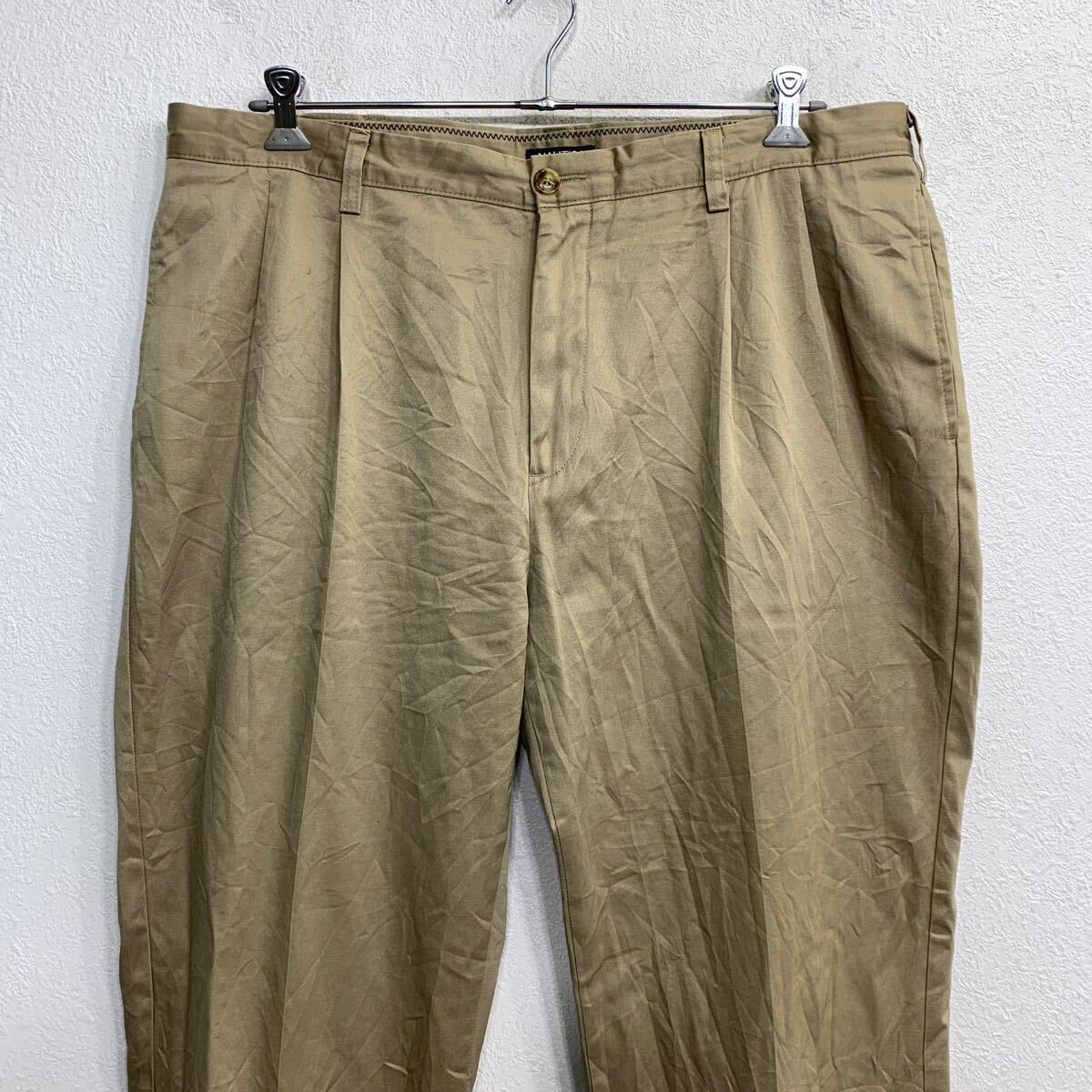 【中古】【古着】 NAUTICA チノパン W40 ノーティカ タックパンツ ビッグサイズ ベージュ コットン 古着卸 アメリカ仕入 2404-798