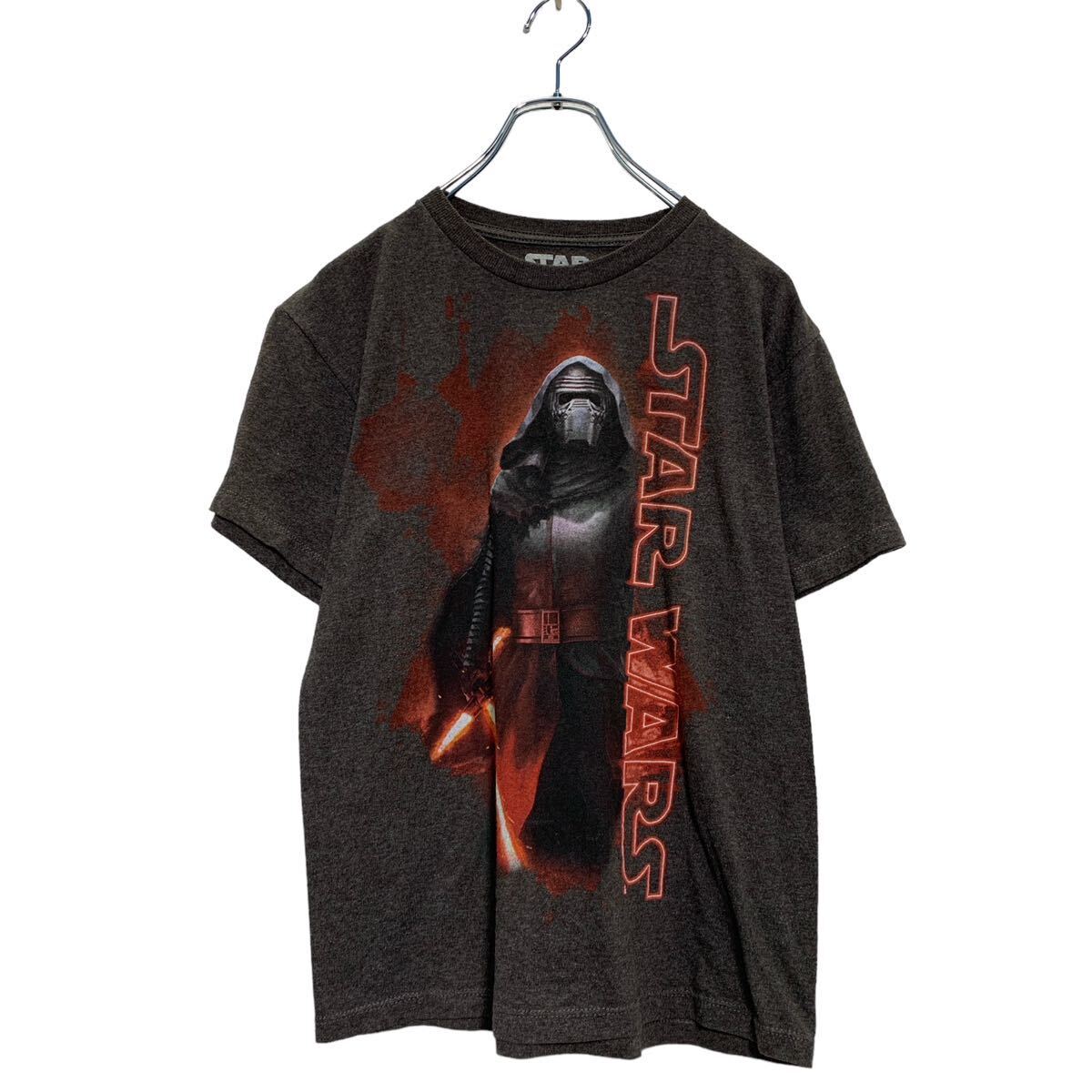 【中古】【古着】 STAR WARS 半袖 プリントTシャツ M グレージュ スターウォーズ クルーネック カイロレン 古着卸 アメリカ仕入 a604-6889