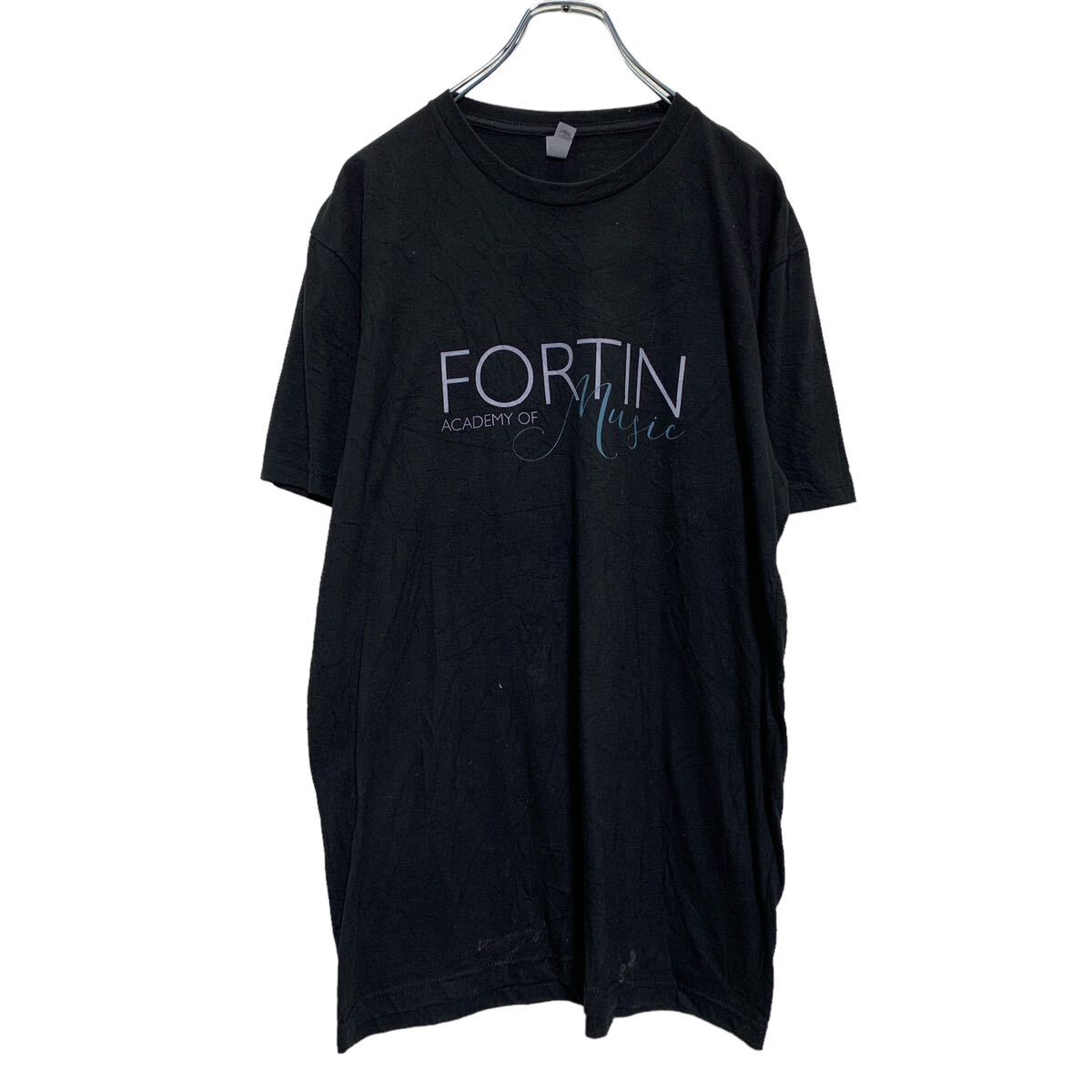 【中古】【古着】 NEXT LEVEL 半袖 プリントTシャツ L ブラック ネクストレベル クルーネック Music 古着卸 アメリカ仕入 a604-7124