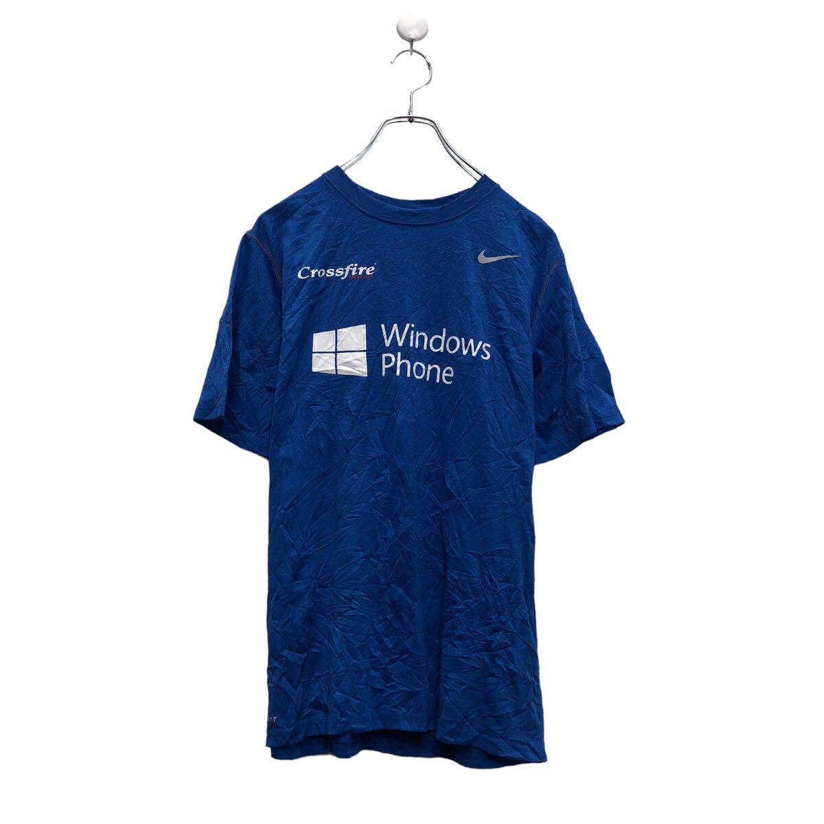 【中古】【古着】 NIKE 半袖 ロゴ Tシャツ ナイキ XL ブルー スポーツウェア クルーネック 古着卸 アメリカ仕入 a604-7182