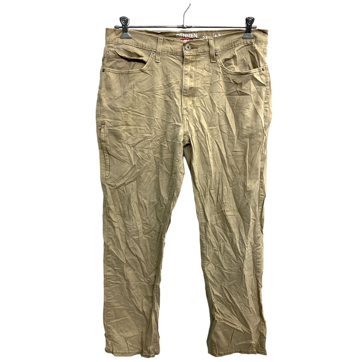 【中古】【古着】 DENIZEN Levi's カラーパンツ W36 デニゼン リーバイス ビッグサイズ ベージュ 古着卸 アメリカ仕入 2404-895